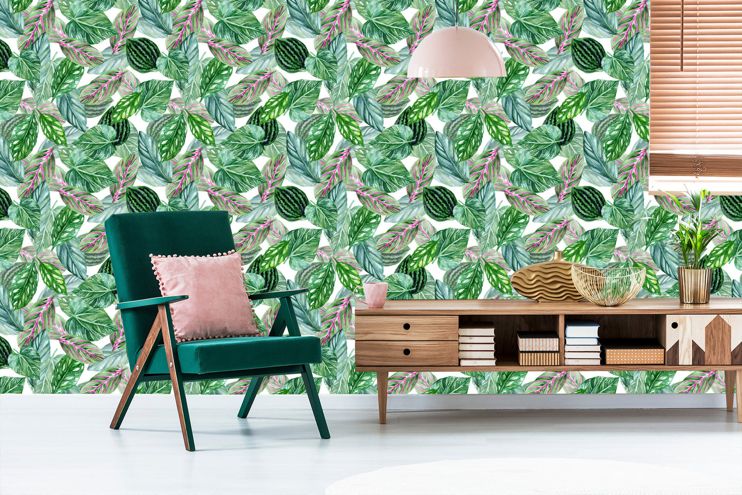 Wallpaper Green Leaves