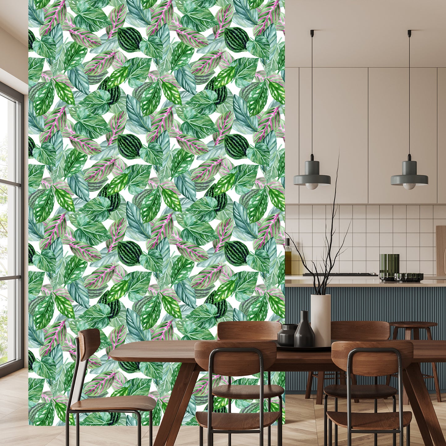 Wallpaper Green Leaves