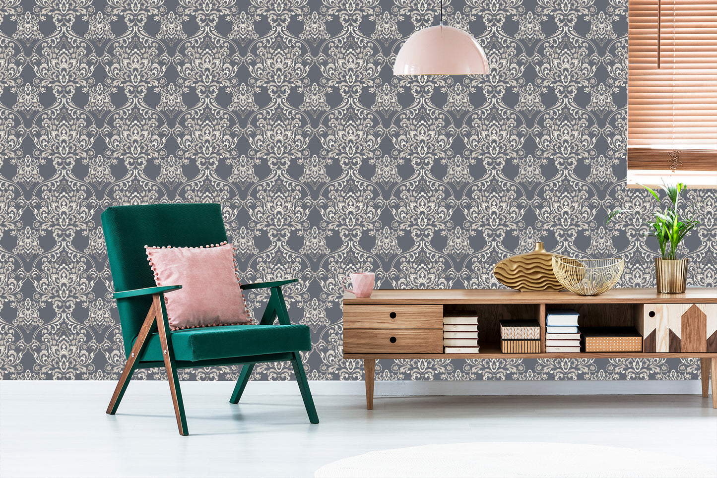 Wallpaper Classic Floral Ornament
