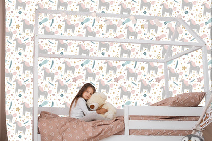 Wallpaper For Kids - Pastel Unicorns