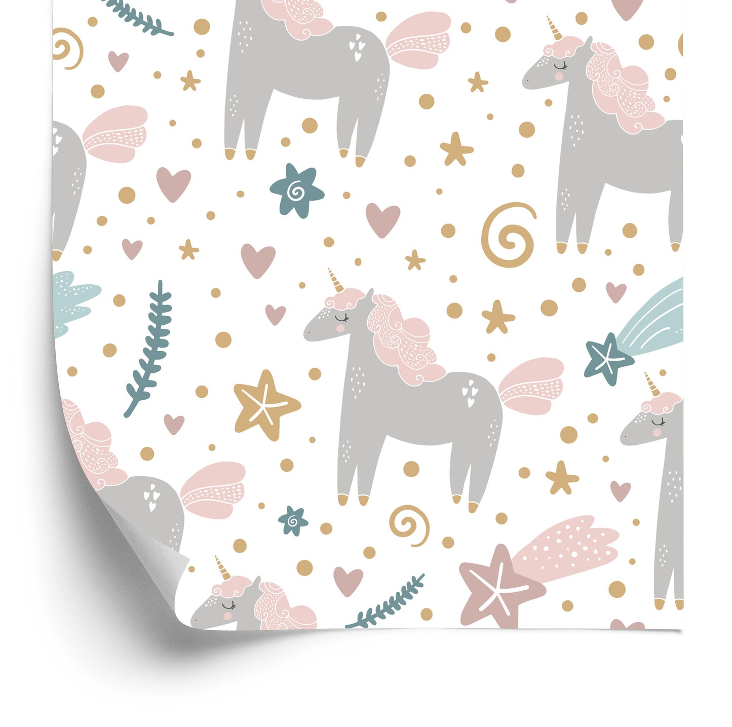 Wallpaper For Kids - Pastel Unicorns