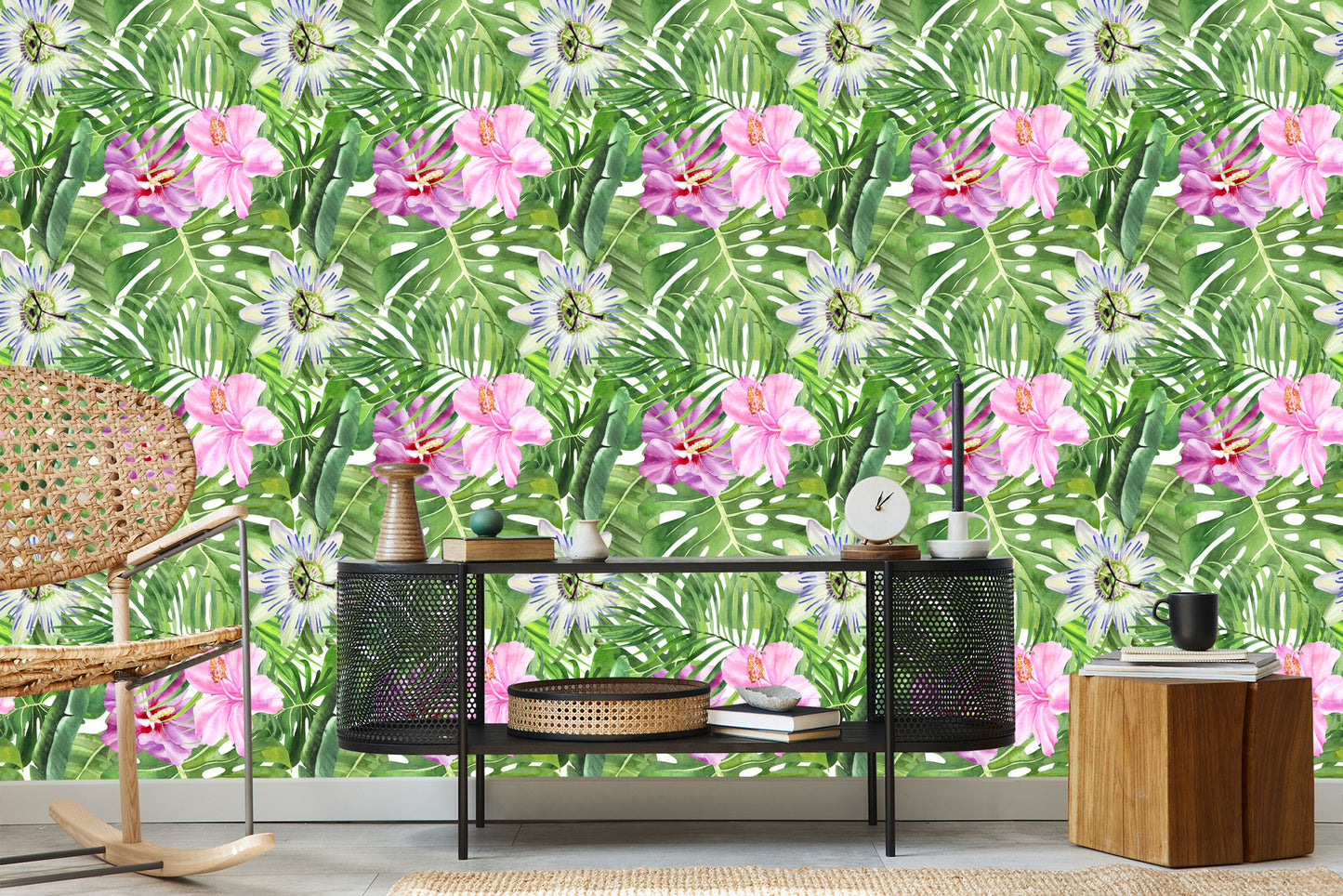 Wallpaper Multi-Colored Flowers