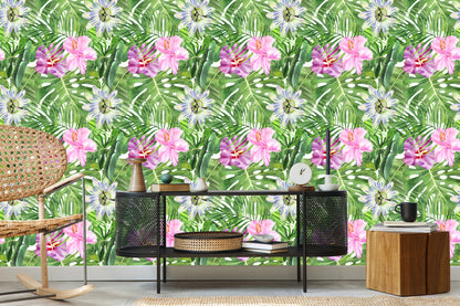 Wallpaper Multi-Colored Flowers