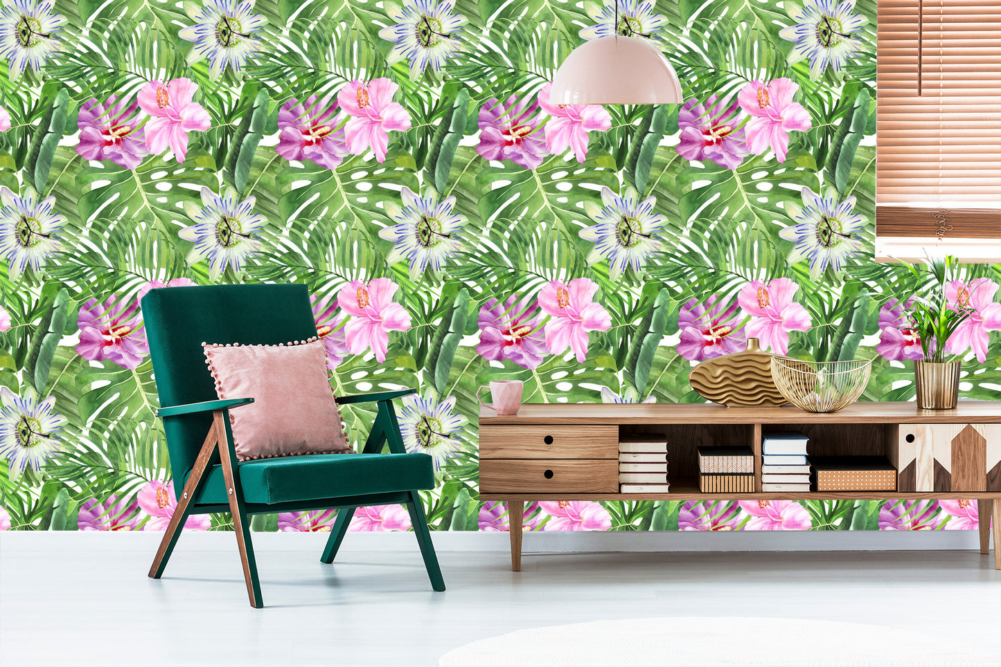 Wallpaper Multi-Colored Flowers