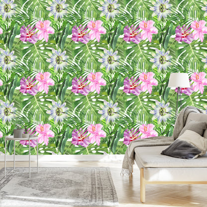 Wallpaper Multi-Colored Flowers
