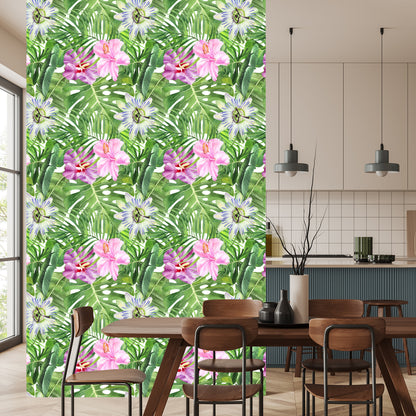 Wallpaper Multi-Colored Flowers