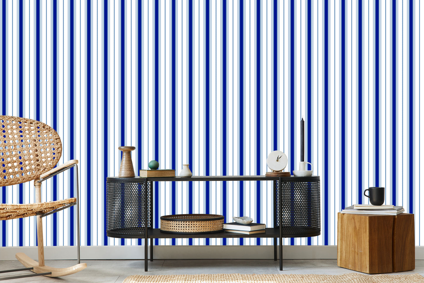 Wallpaper Colorful Vertical Stripes