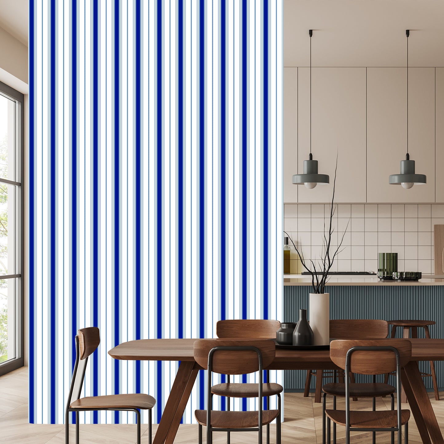 Wallpaper Colorful Vertical Stripes