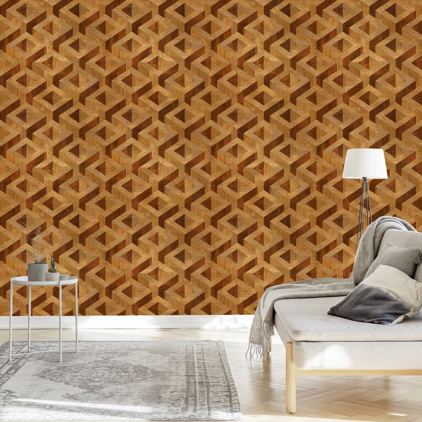 Wallpaper Modern Geometric Pattern