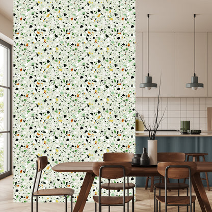 Wallpaper Colorful Terrazzo Concrete