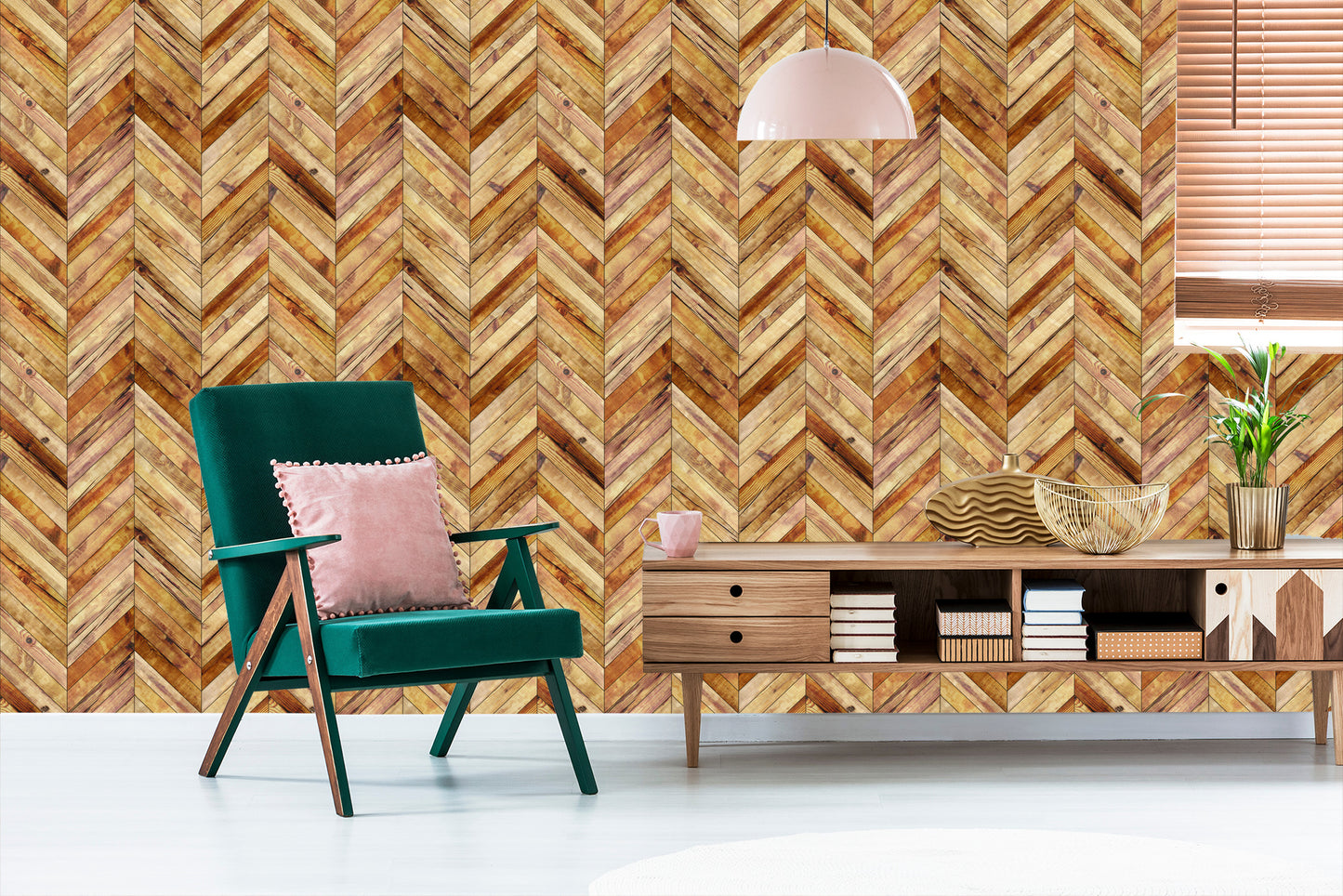 Wallpaper Plank Imitation