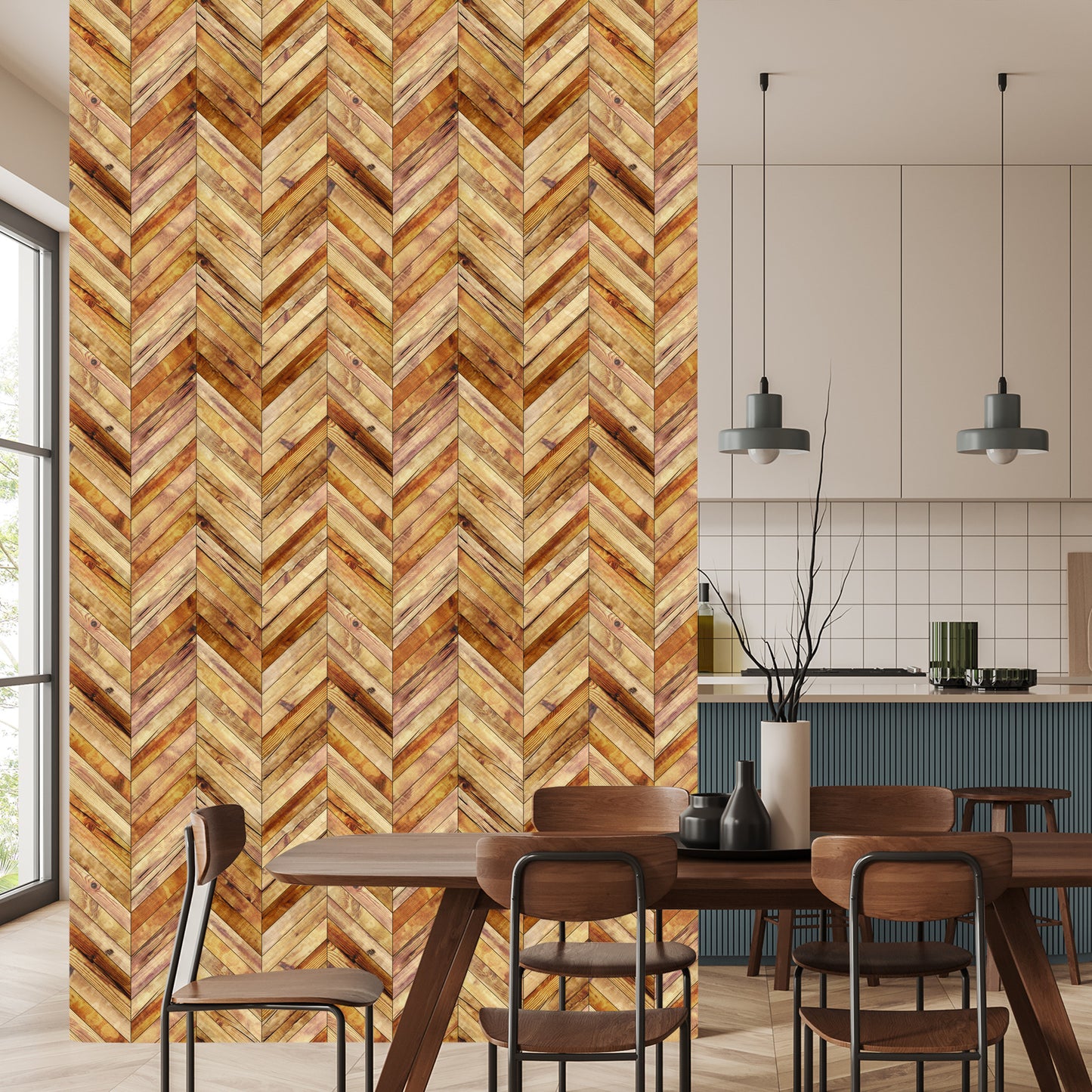 Wallpaper Plank Imitation