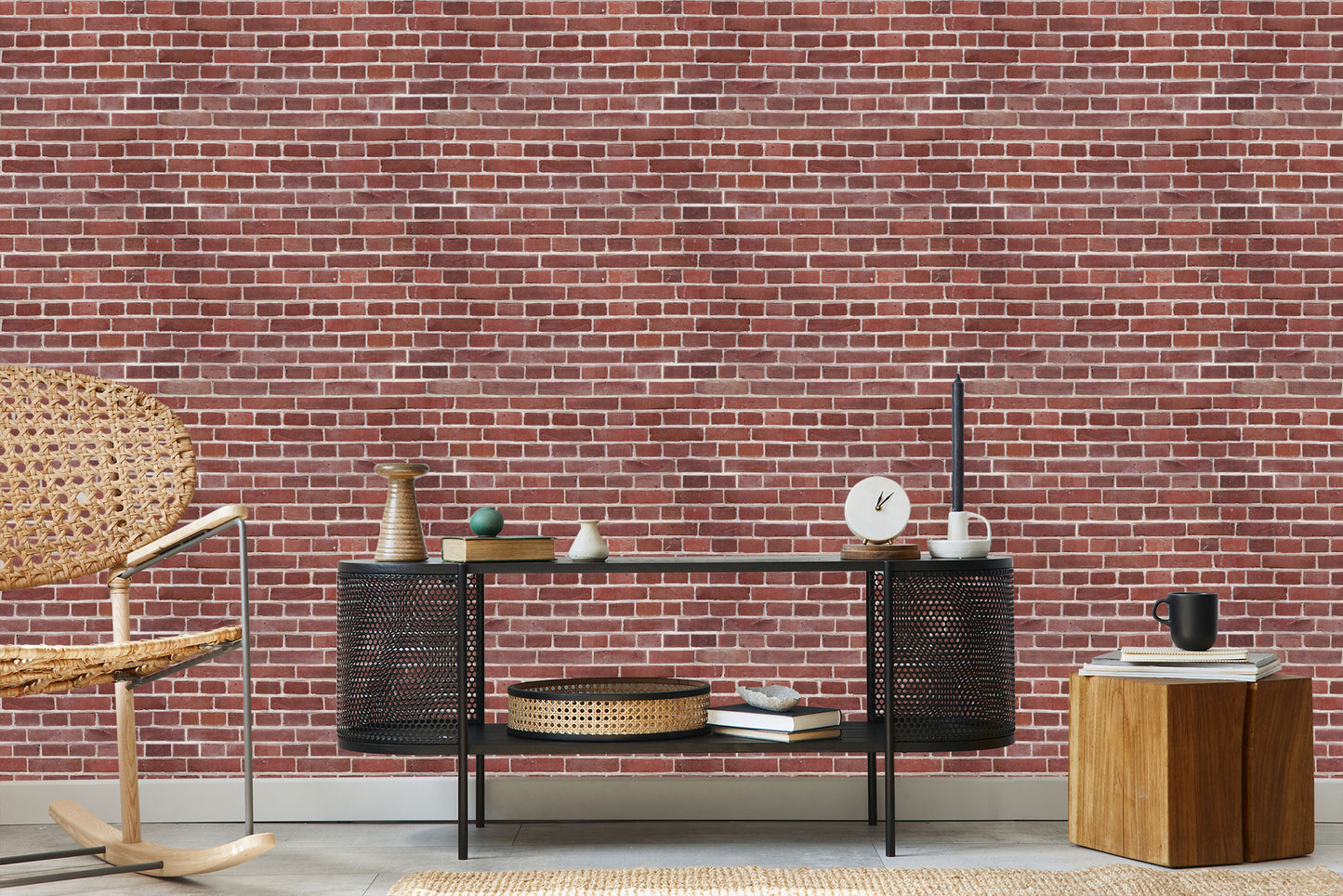 Wallpaper Dark Red Brick