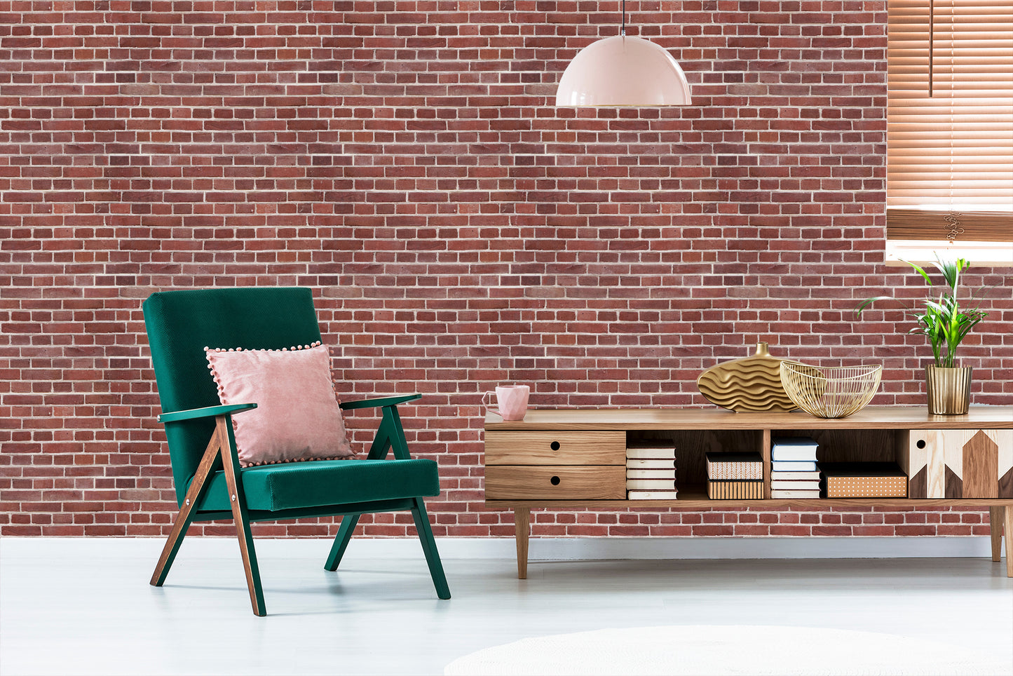 Wallpaper Dark Red Brick