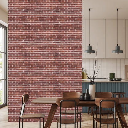 Wallpaper Dark Red Brick
