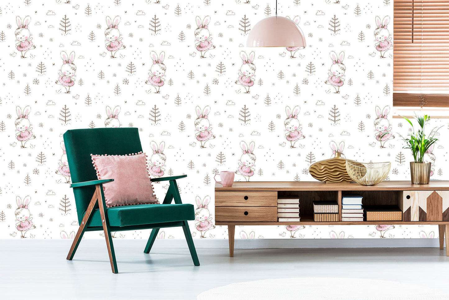 Wallpaper Into The Girl's Room Dancing Bunny