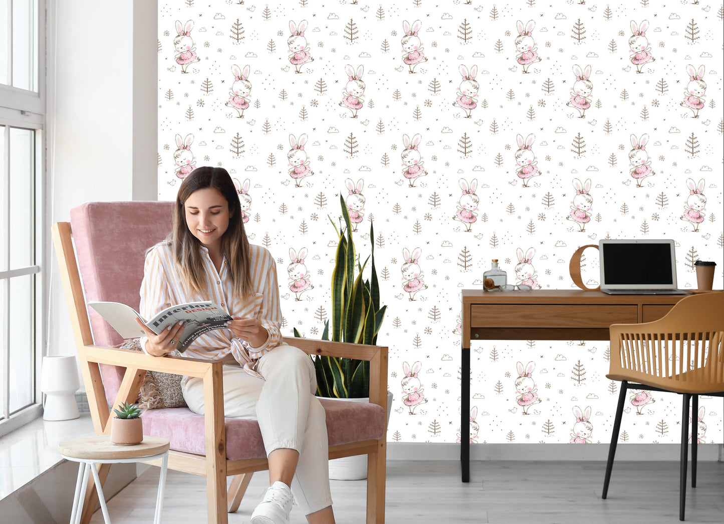 Wallpaper Into The Girl's Room Dancing Bunny