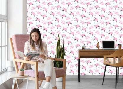 Wallpaper Pink Sheeps