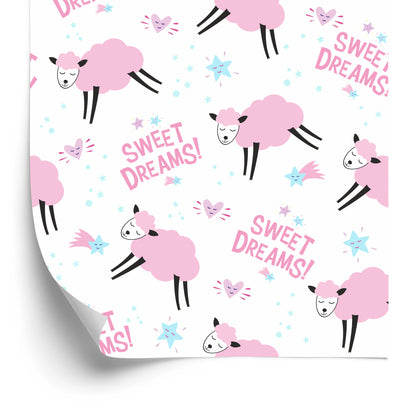 Wallpaper Pink Sheeps