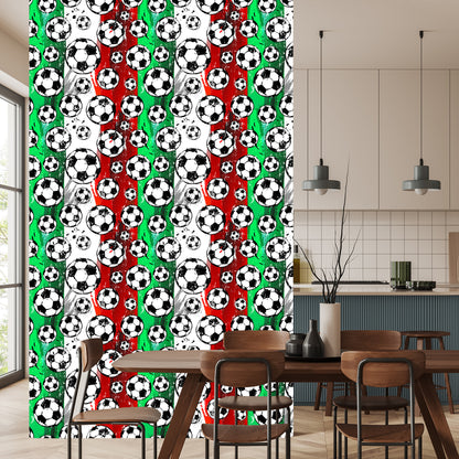 Wallpaper Footballs On A Background In Italian Colours