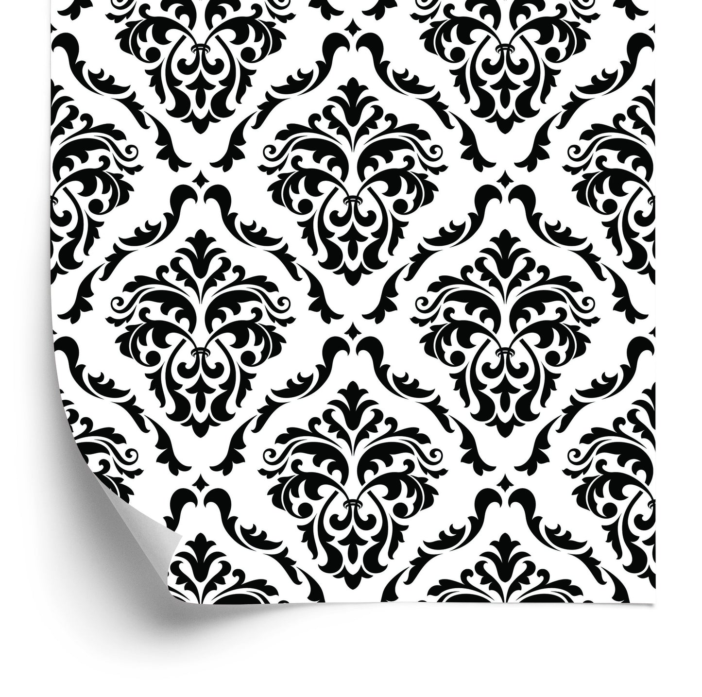 Wallpaper Classic Black And White Ornaments