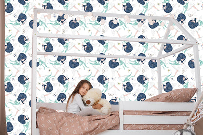 Wallpaper Girls Among Butterflies