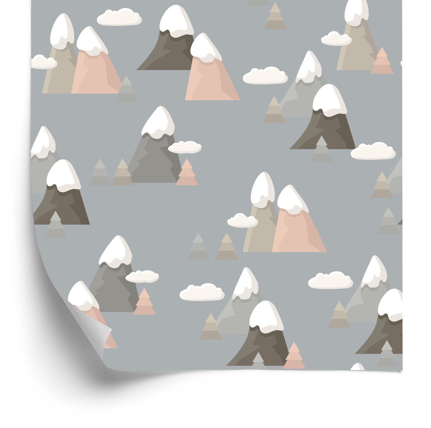 Wallpaper For Children - Mountains Pattern