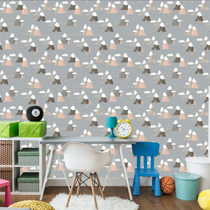 Wallpaper For Children - Mountains Pattern