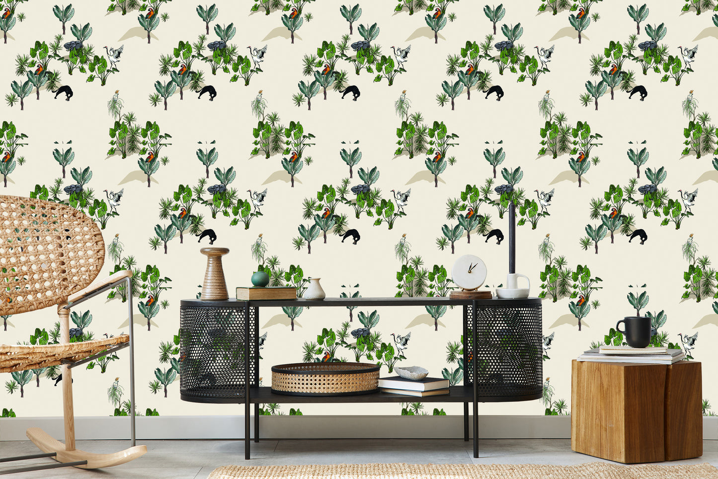 Wallpaper Savannah Animals And Trees