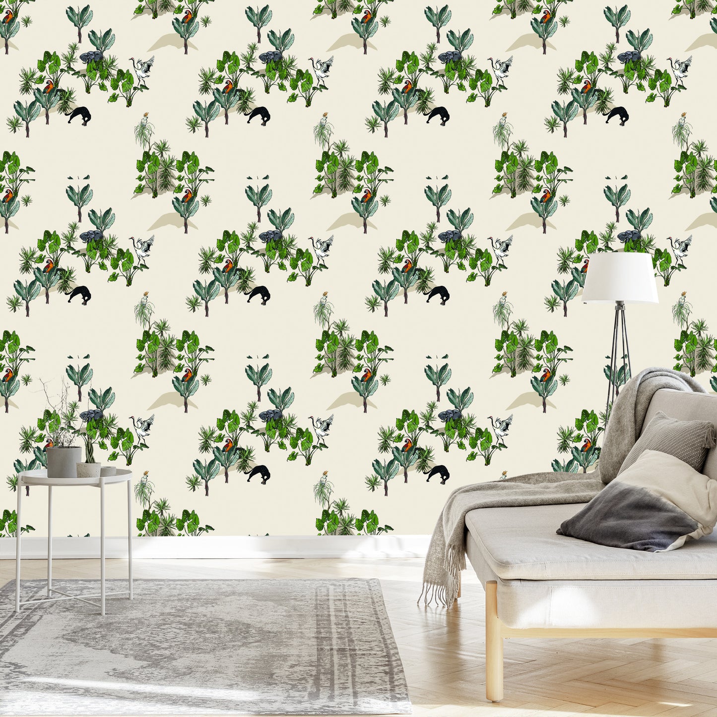 Wallpaper Savannah Animals And Trees
