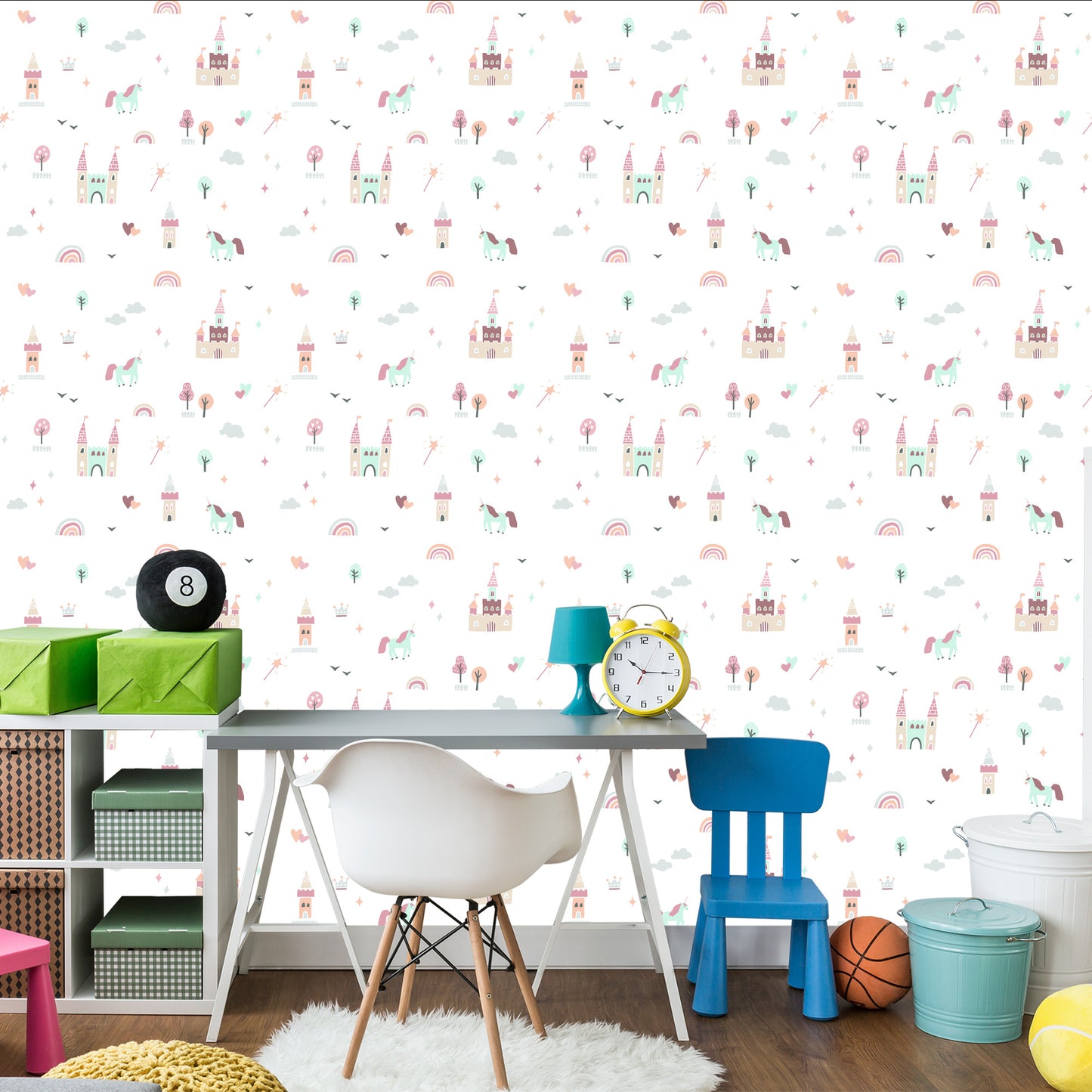 Wallpaper Clouds, Rainbow Unicorns From A Fairy Tale