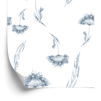 Wallpaper Wildflowers Painted With Watercolors