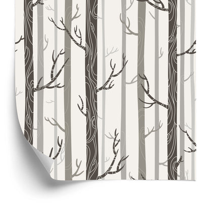 Wallpaper Trees In Pastel Colors