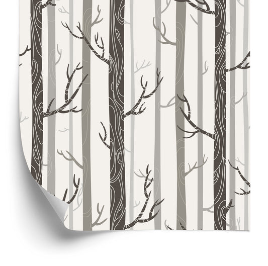 Wallpaper Trees In Pastel Colors