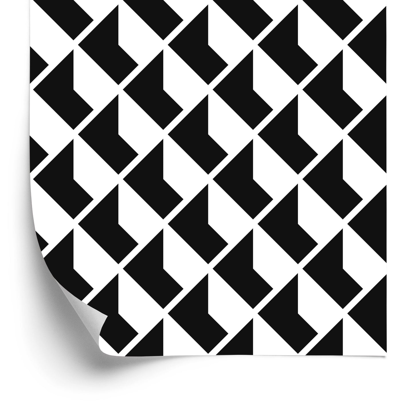 Wallpaper Black And White Geometric Patterns