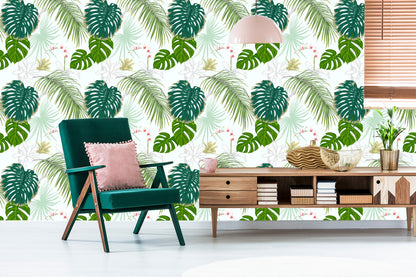 Wallpaper Diverse Leaves And Flowers