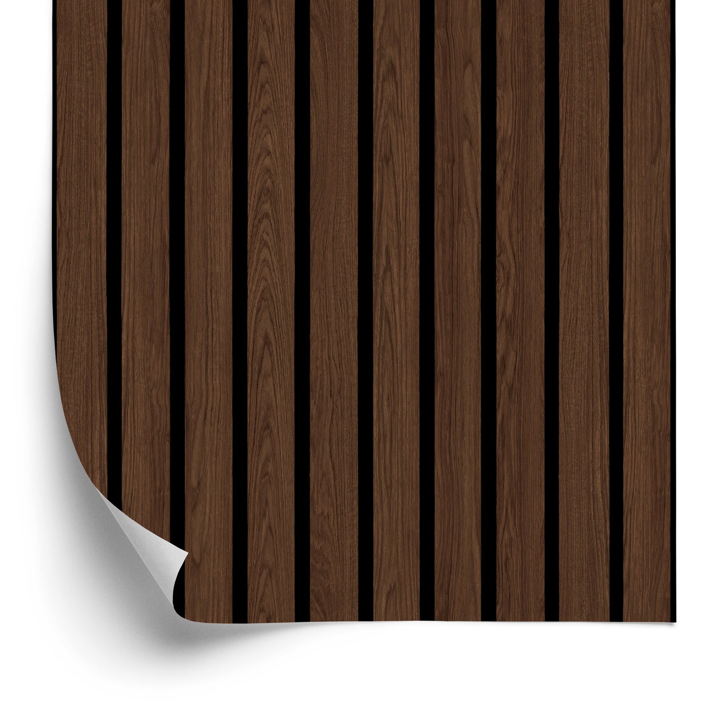 Wallpaper Lamella Imitating Walnut Wood