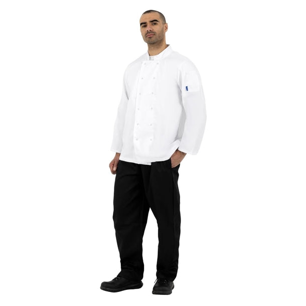Whites Vegas Unisex Chef Jacket Long Sleeve White p_a134