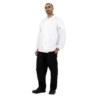 Whites Vegas Unisex Chef Jackets Long Sleeve White (5 Pack) p_sa847