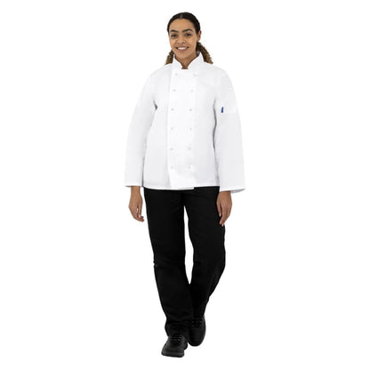 Whites Vegas Unisex Chef Jacket Long Sleeve White p_a134