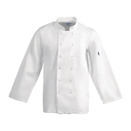 Whites Vegas Unisex Chef Jacket Long Sleeve White p_a134