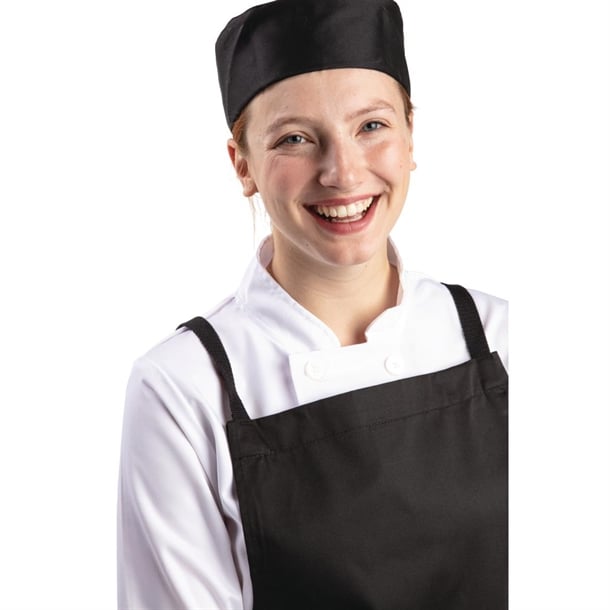 Whites Chef Skull Cap Black p_a206