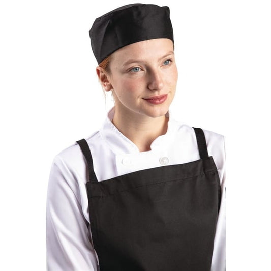 Whites Chef Skull Cap Black p_a206