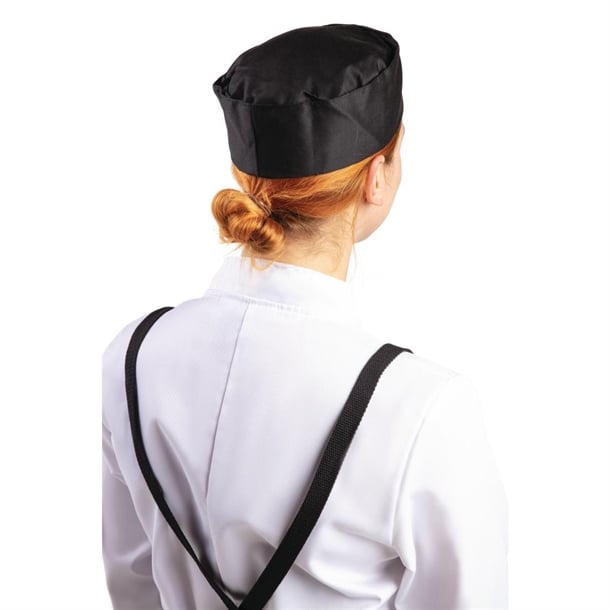 Whites Chef Skull Cap Black p_a206