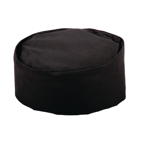 Whites Chef Skull Cap Black p_a206