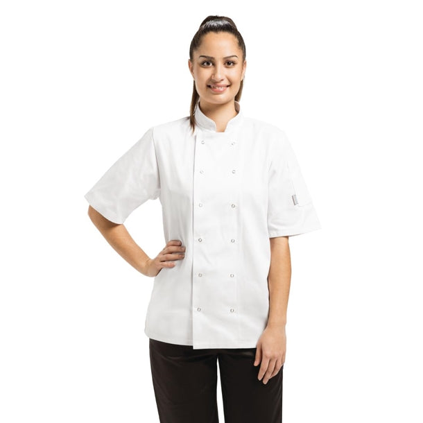 Whites Vegas Unisex Chef Jacket Short Sleeve White p_a211
