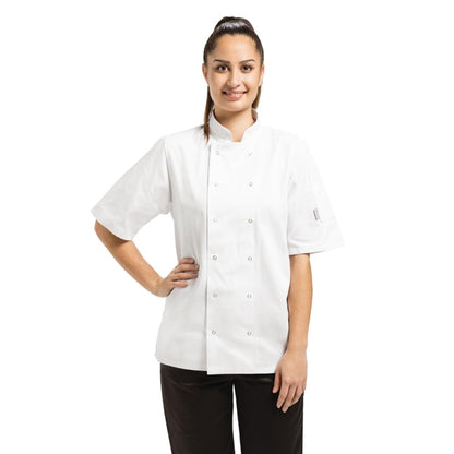 Whites Vegas Unisex Chef Jacket Short Sleeve White p_a211