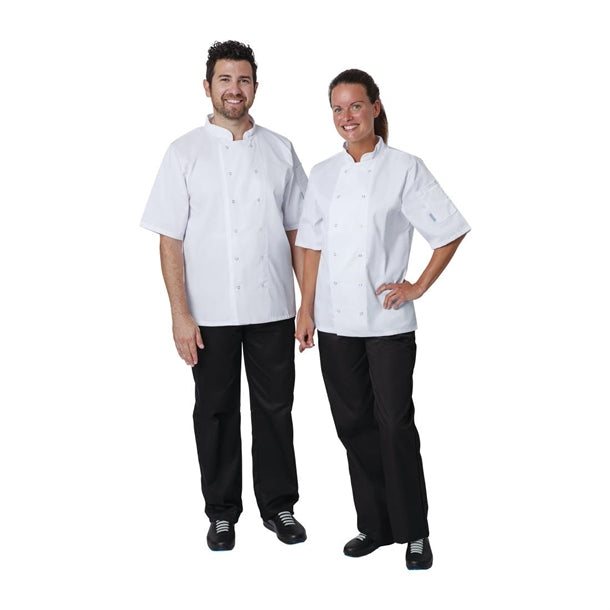 Whites Vegas Unisex Chef Jacket Short Sleeve White p_a211