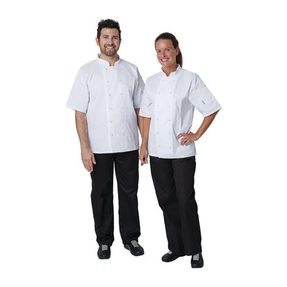 Whites Vegas Unisex Chef Jacket Short Sleeve White p_a211