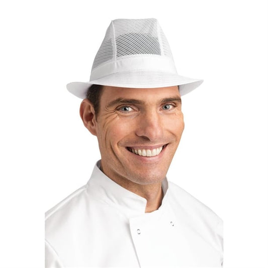 Trilby Hat White p_a214